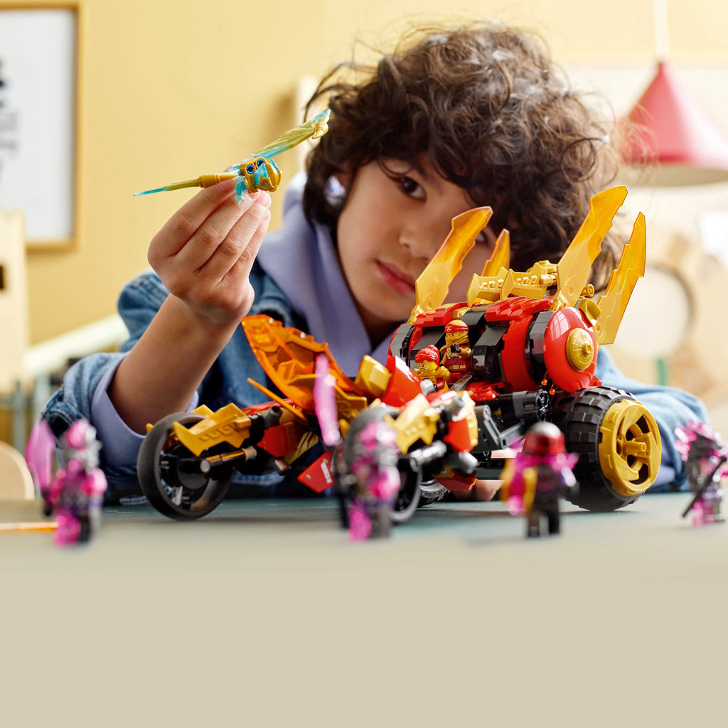 Kai’s Golden Dragon Raider Multi-Terrain Car Toy Building Set for Kids Ages 8 Plus Y435