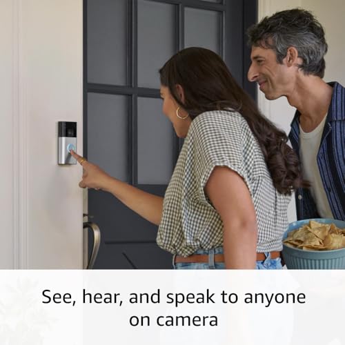 Battery Doorbell with Head-to-Toe Video, Two-Way Talk and Motion Alerts M80107