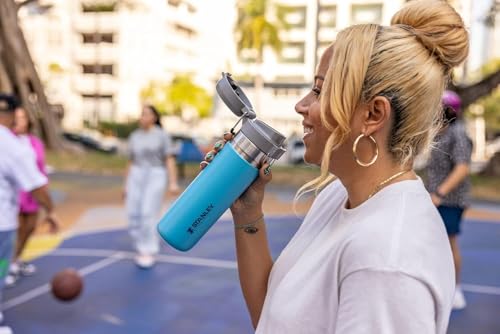 Insulated Stainless Steel Water Bottle 36 oz with Push Button Lid P799245