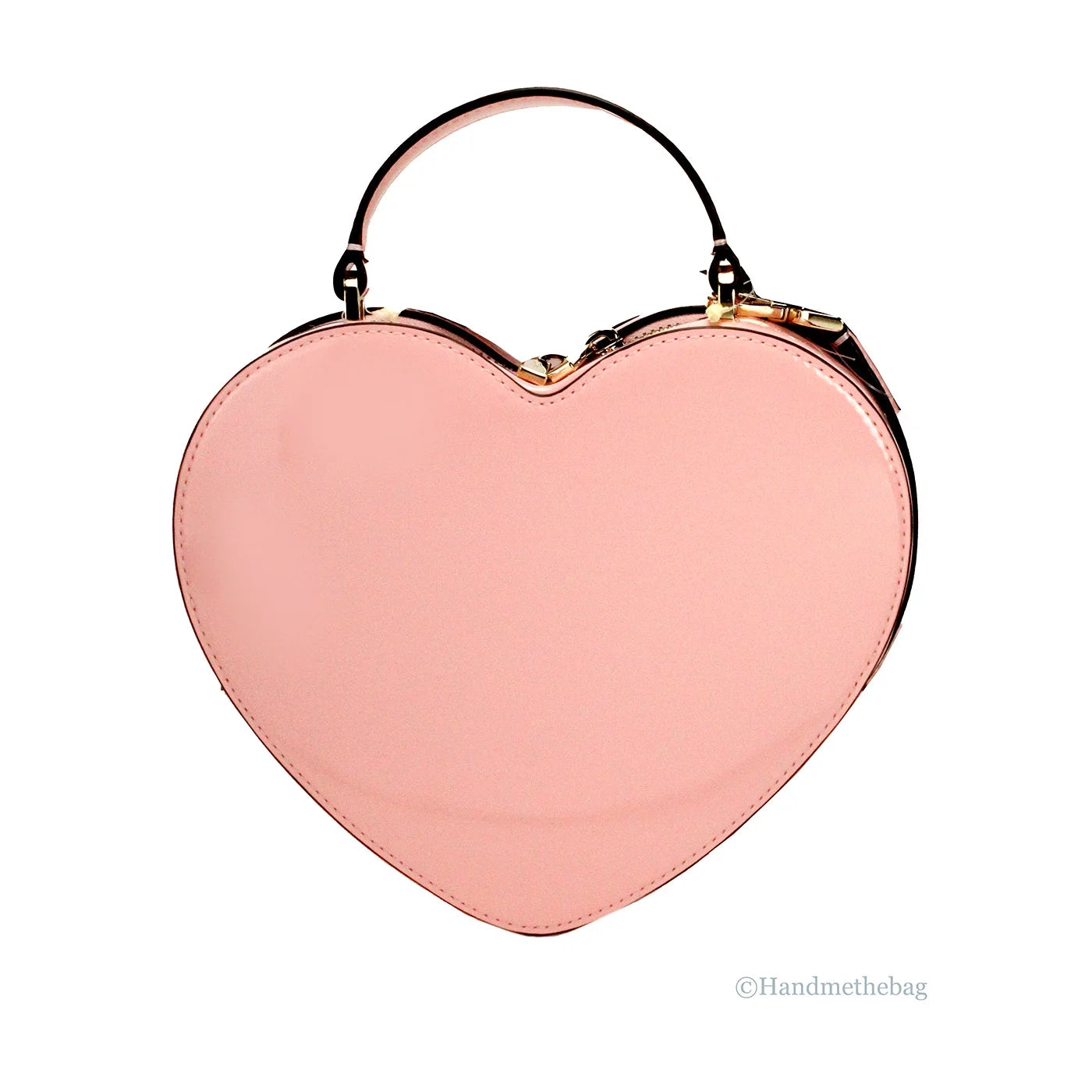 Patent Leather Heart Crossbody Bag C3918