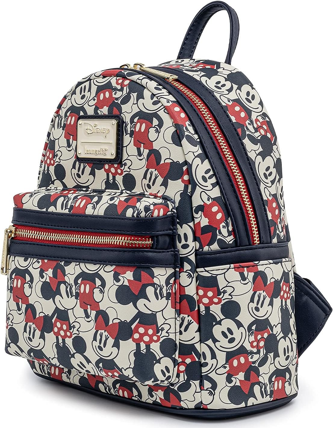 Disney Mickey Mouse Mini Backpack Handbag Red Navy F5528