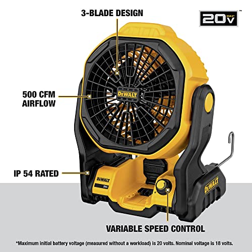 Cordless Jobsite Fan, 11-Inch, Tool Only O864