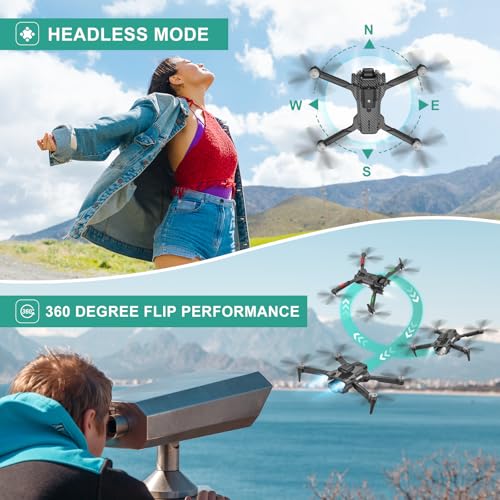 4K Camera Drone for Kids and Adults, Mini Drone with 2 Batteries and Carrying Case T80735