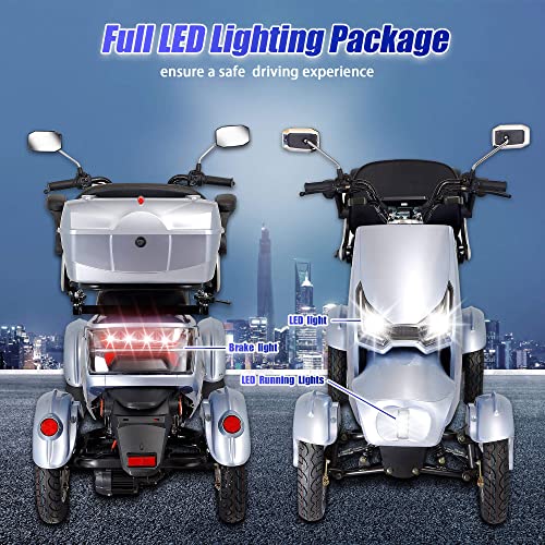 4-Wheel Heavy Duty Mobility Scooter for Seniors & Adults D6968