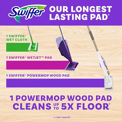 Wood Floor Cleaner with Mop Pads and Lemon Solution D889