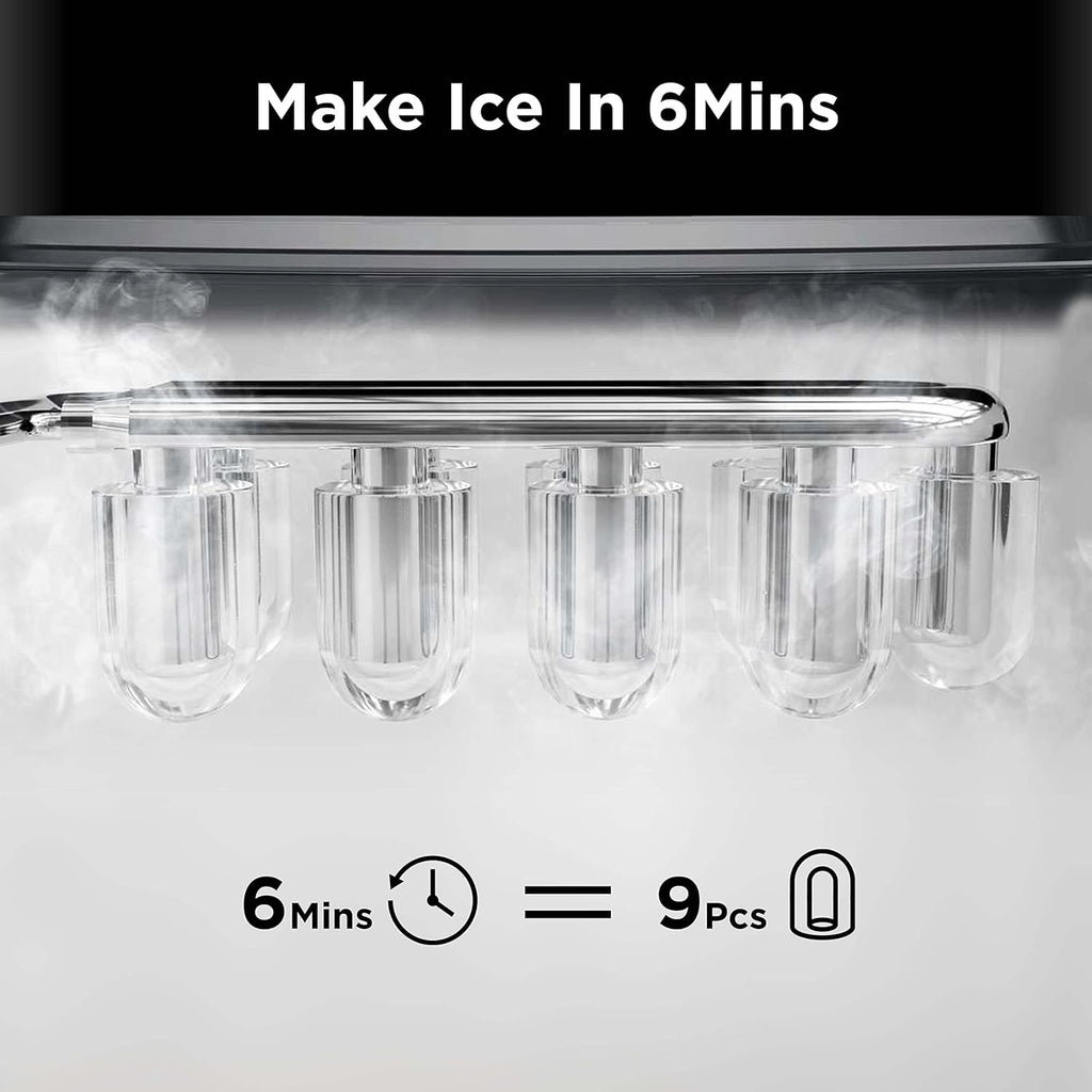 Ice Maker Countertop with Water Filter Pitcher and Filter Change Indicator G574