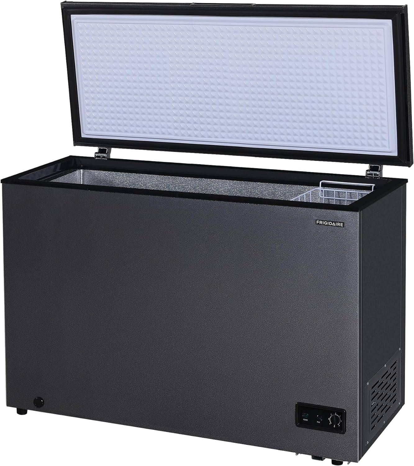 Chest Deep Freezer, 10 Cu. Ft. Capacity, Adjustable Thermostat, Removable Wire Basket D2521