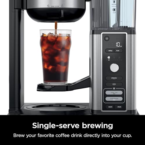 Coffee Maker with Rapid Cold Brew, 4 Brew Styles, 12-Cup Carafe, Black L957858