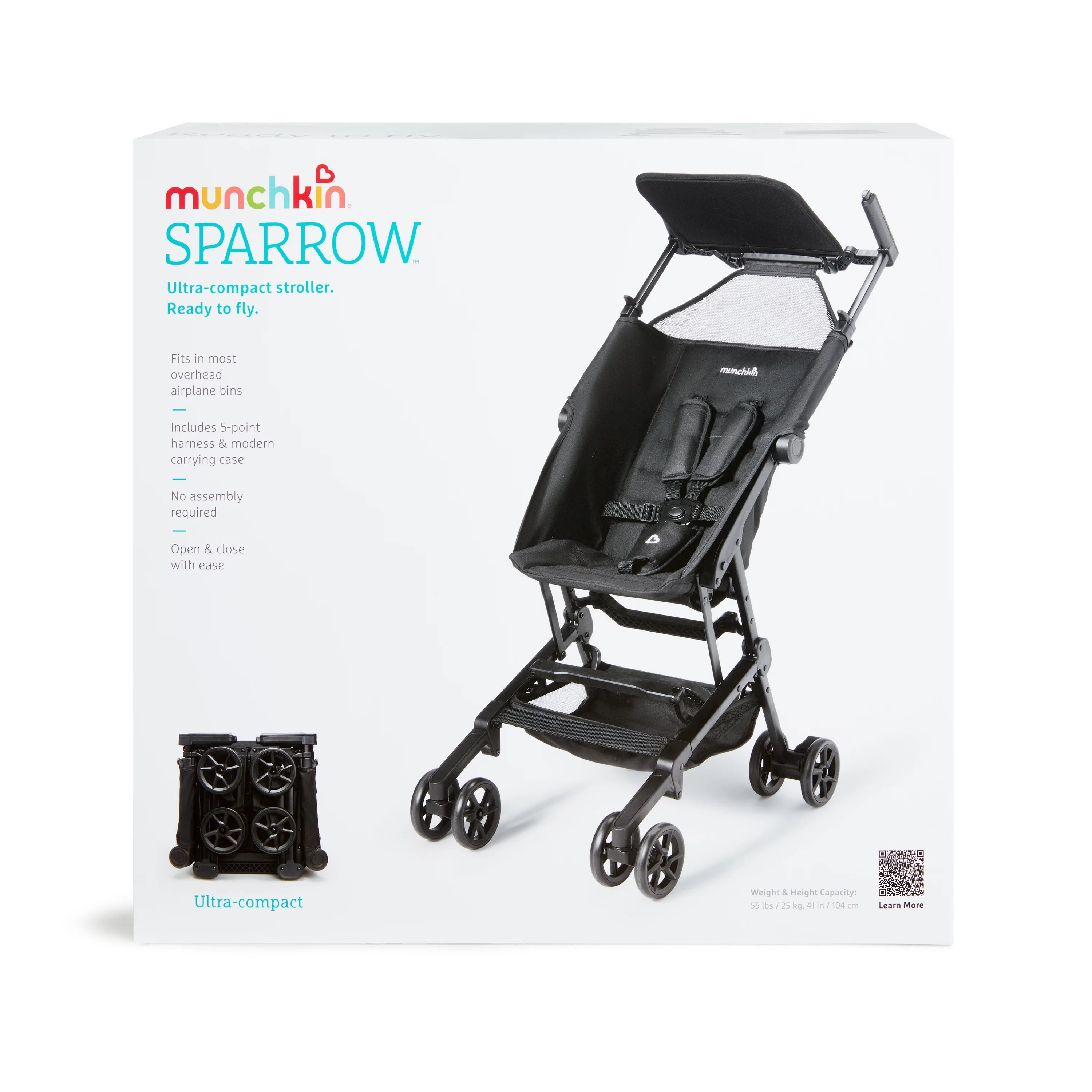 Ultra Compact Lightweight Travel Stroller for Babies & Toddlers, Black Q9622