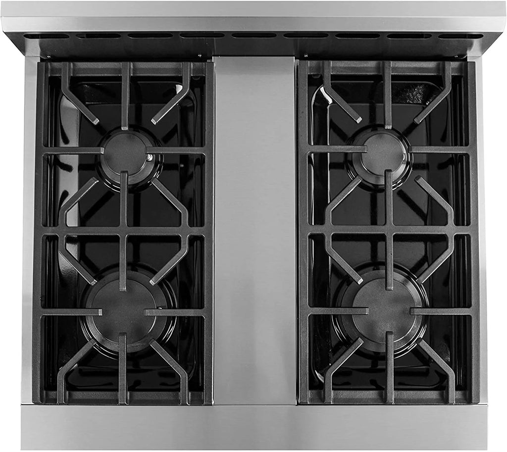 30" Stainless Steel Natural Gas Range with Convection Oven E198418