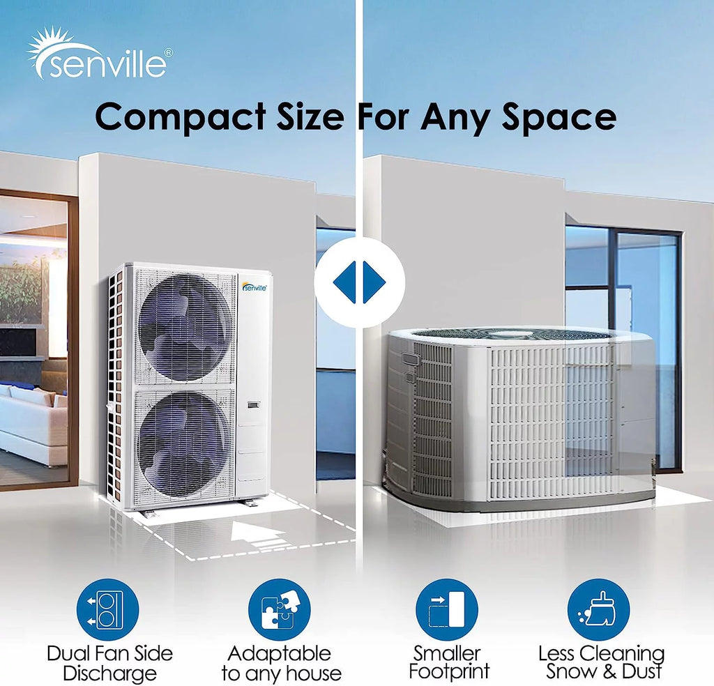 3 Ton Central Air Conditioner Heat Pump Split System, 36,000 BTU, Inverter N451