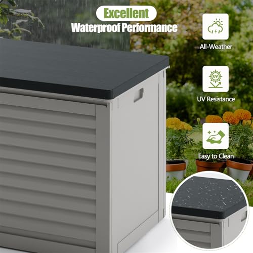 Outdoor Storage Box 130 Gallon Waterproof Lockable F5880