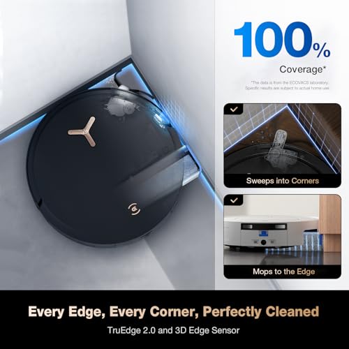 Robot Vacuum and Mop, 18500Pa Suction, Auto-Lift, Self-Emptying C481