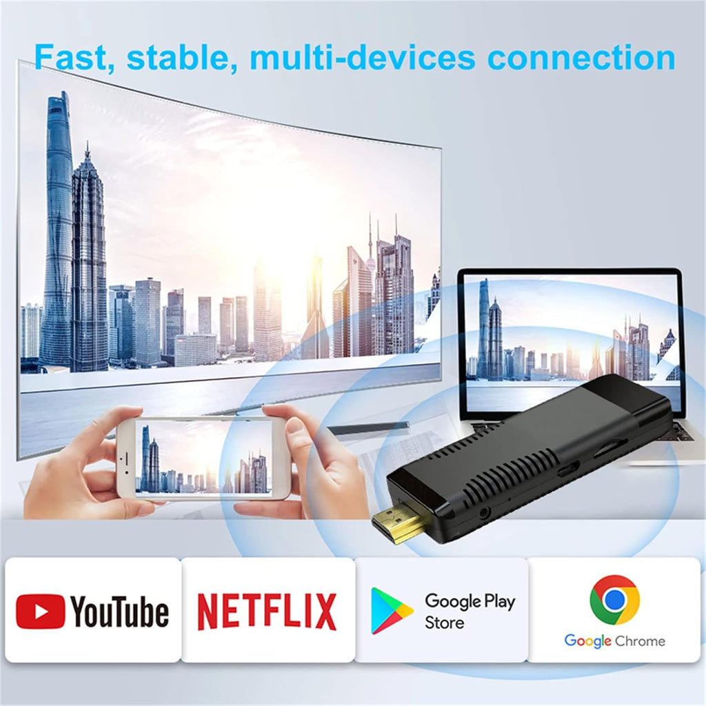 TV Stick Android TV Box 4K WiFi Bluetooth Voice Remote B126