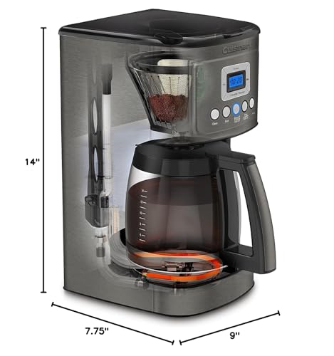 14-Cup Coffee Maker with Glass Carafe, Brew Strength Control, Stainless Steel V144891
