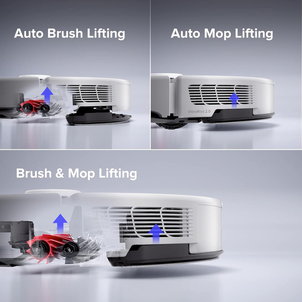 Robot Vacuum and Mop, Auto-Drying, Self-Washing, 6000Pa Suction X631