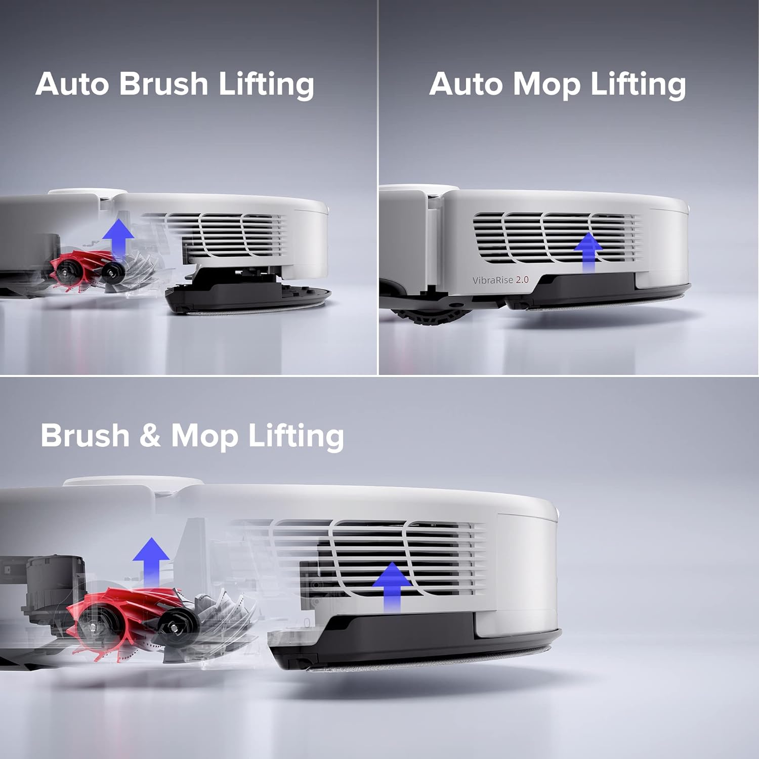 Robot Vacuum and Mop, Auto-Drying, Self-Washing, 6000Pa Suction X631