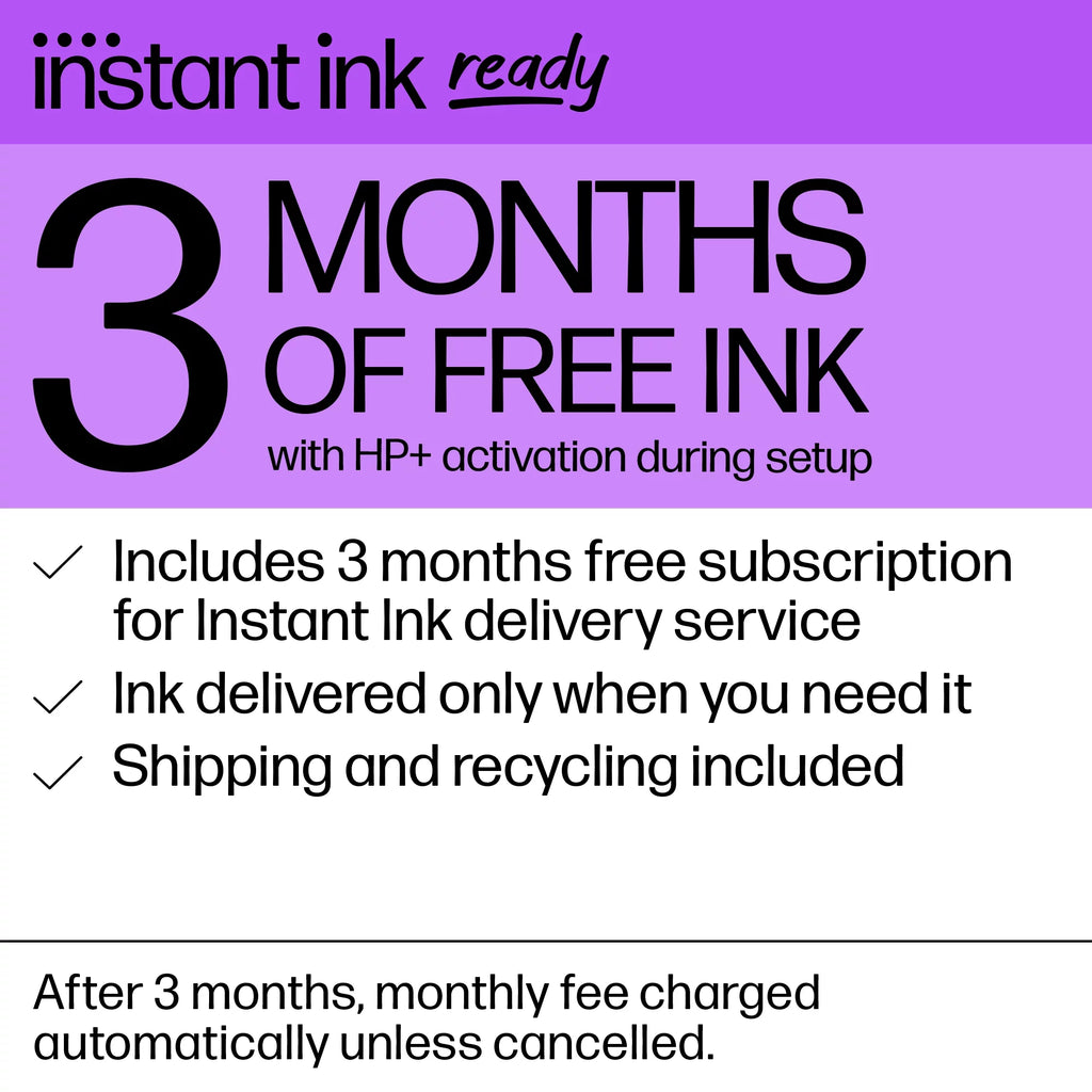 Wireless Color Inkjet Printer with Instant Ink F654