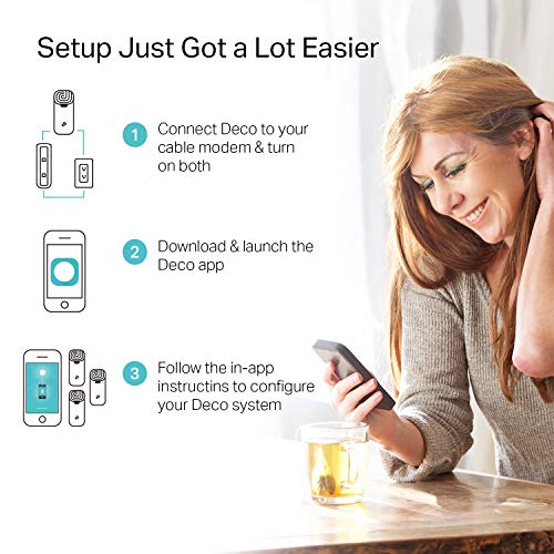 Mesh WiFi System 3-pack, 5500 sq ft Coverage, Gigabit Ports F56237