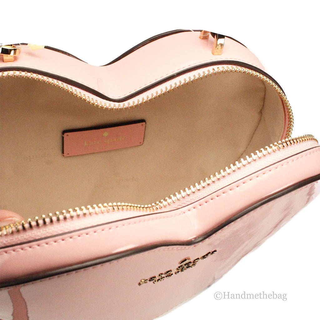 Patent Leather Heart Crossbody Bag C3918