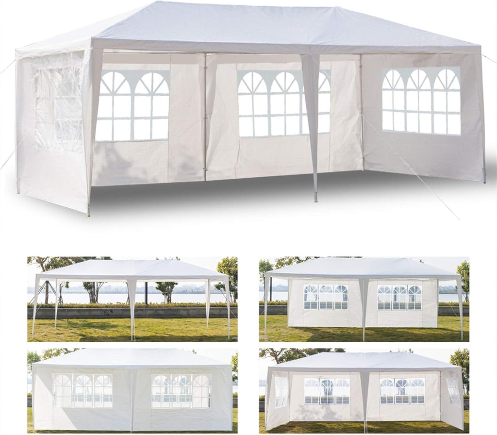 Outdoor Party Tent with Sidewalls and Windows, 10x20 O534225