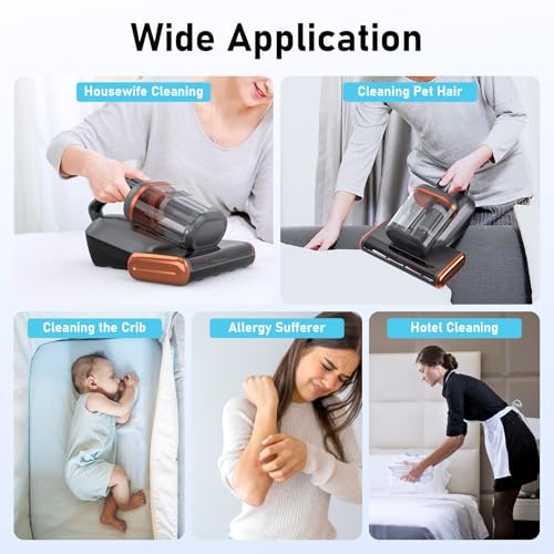 Mattress Vacuum Cleaner with 15Kpa Suction, UV and Ultrasonic R70218