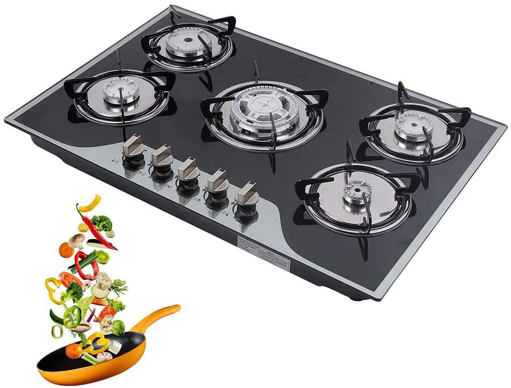 Built-in Gas Hob 5-Burner Kitchen Cooker Z611