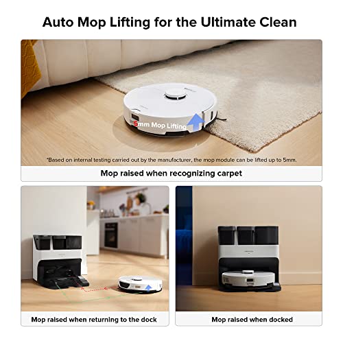 Robot Vacuum and Mop Combo, Self Drying, Self Washing Z8030