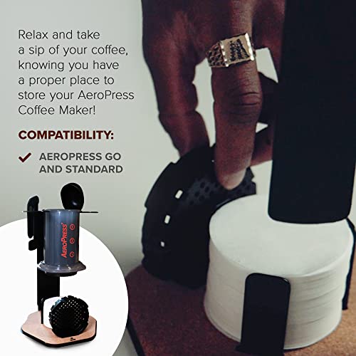 Coffee Maker Organizer Caddy Station with Steel and Cork B600