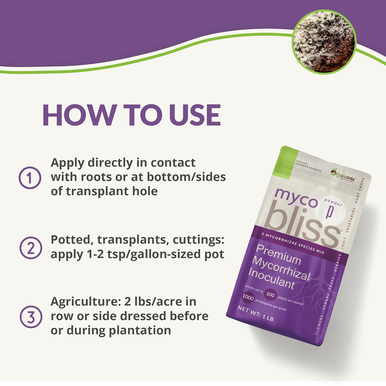 Mycorrhizal Inoculant Powder with Coco Coir Bricks B630934