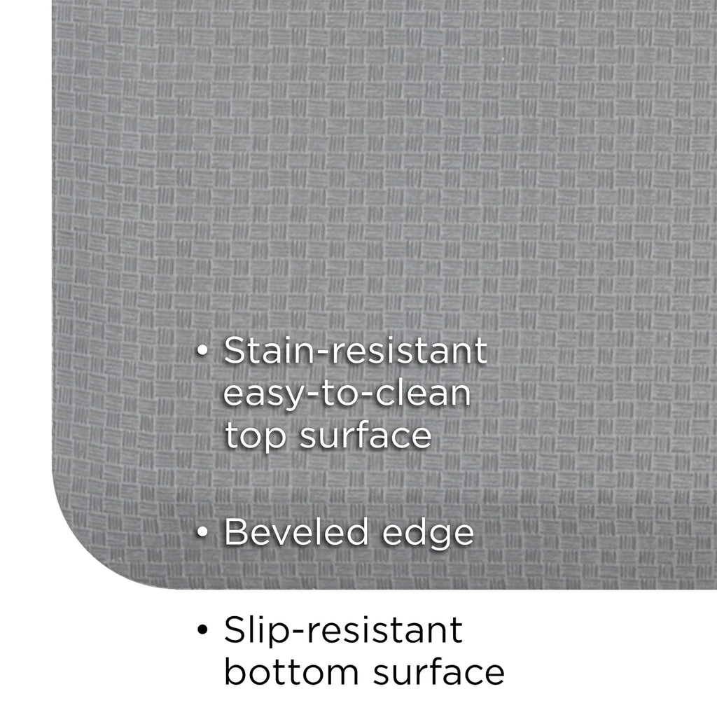 Kitchen Floor Mat, Light Gray, 20" x 30" M283