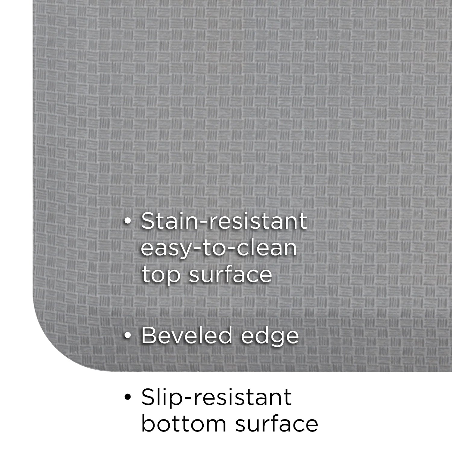 Kitchen Floor Mat, Light Gray, 20" x 30" M283