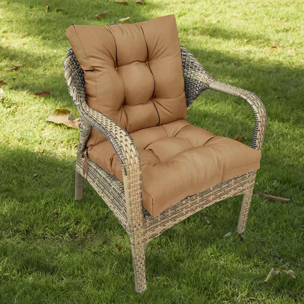 Outdoor Patio Chair Cushion Seat Pad, All Weather Replacement, Light Brown S888006