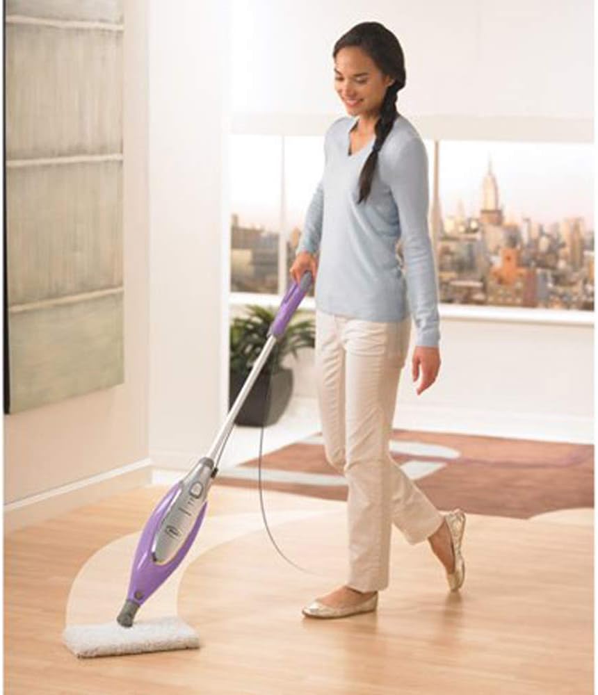 Super-Heated Steam Corded Pocket Mop Purple (Renewed) Q91347