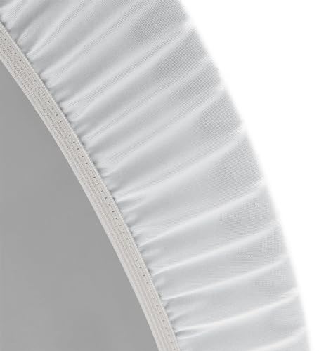 Round Vinyl Fitted Tablecloth with Flannel Backing, Elastic Edge, Waterproof X8595