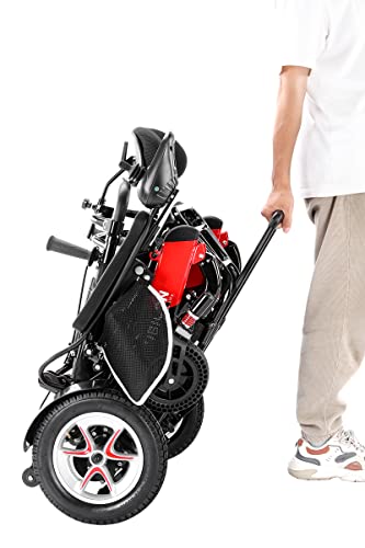 Reclining Foldable Electric Wheelchair for Adults with 25-Mile Range H6131