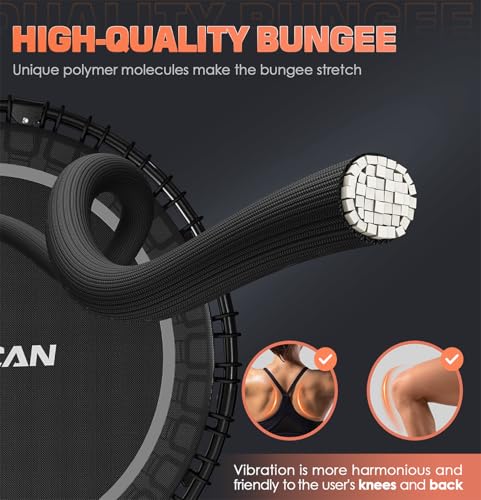 Foldable Mini Trampoline with Adjustable Foam Handle M67736