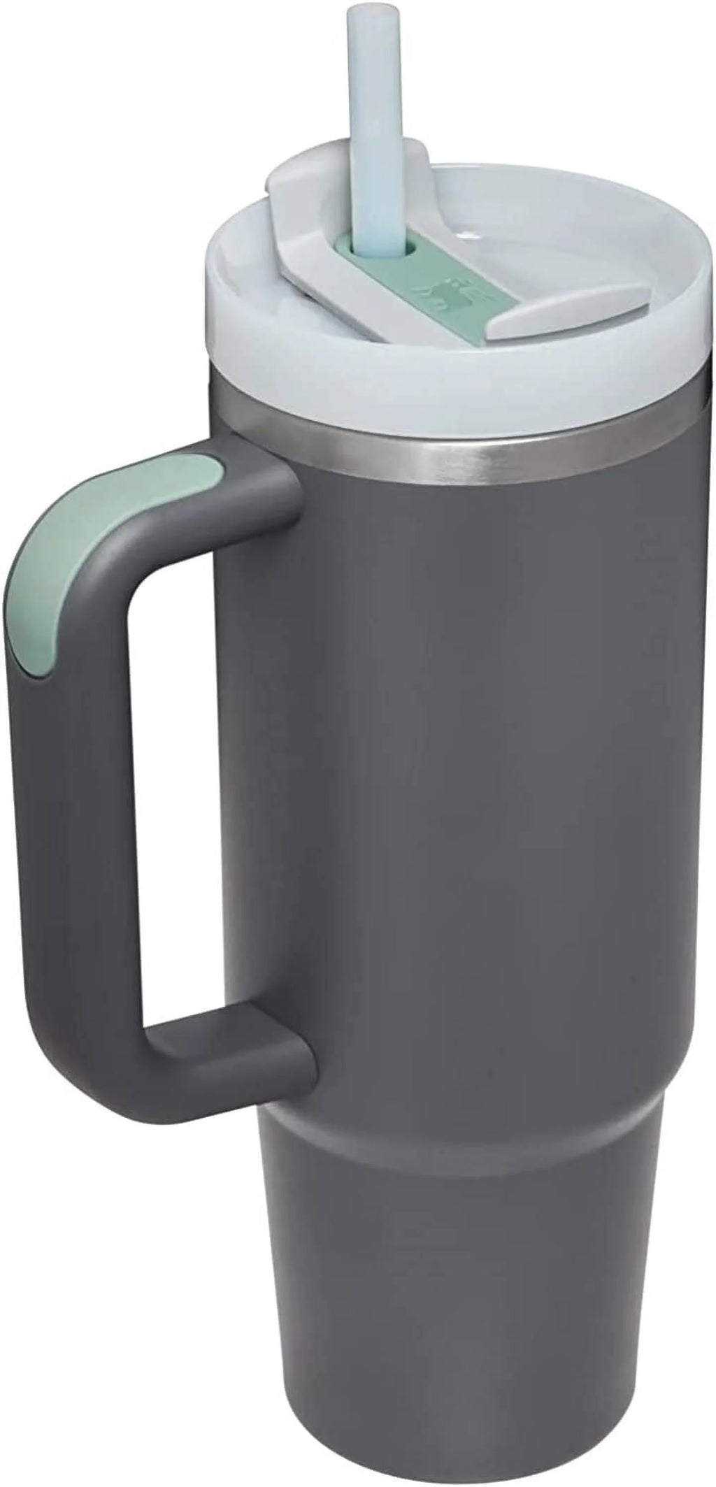 30 oz Insulated Tumbler with Straw, Charcoal F26889