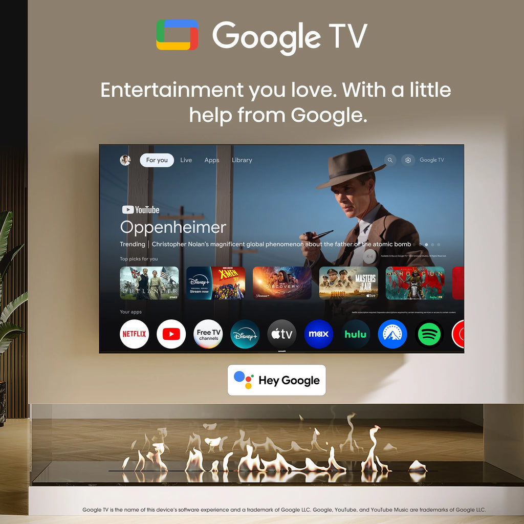 65-Inch 4K UHD Smart TV with AI Upscaler and Voice Remote M322321