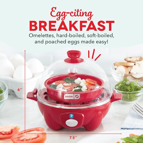 6 Egg Capacity Electric Egg Cooker with Auto Shut Off - Black U471