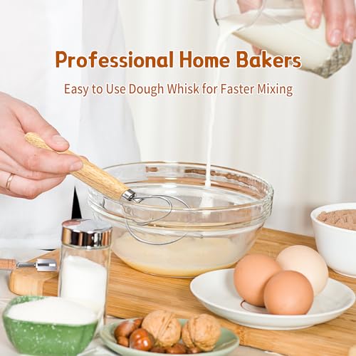 Bread Proofing Basket Kit with Linen Liner and Dough Tools M1098