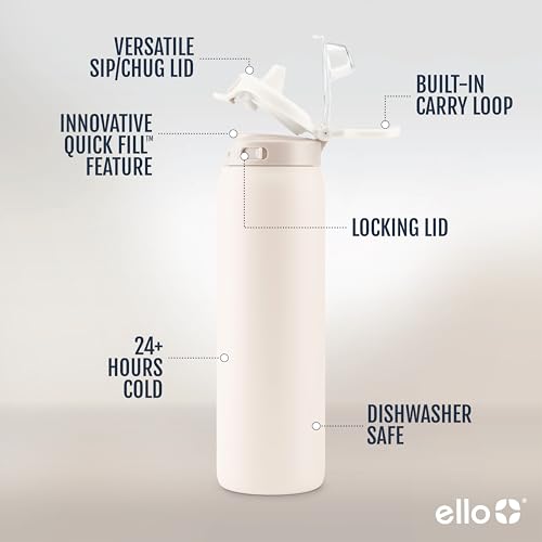 Stainless Steel Water Bottle with Leak Proof Lid, 22oz F571