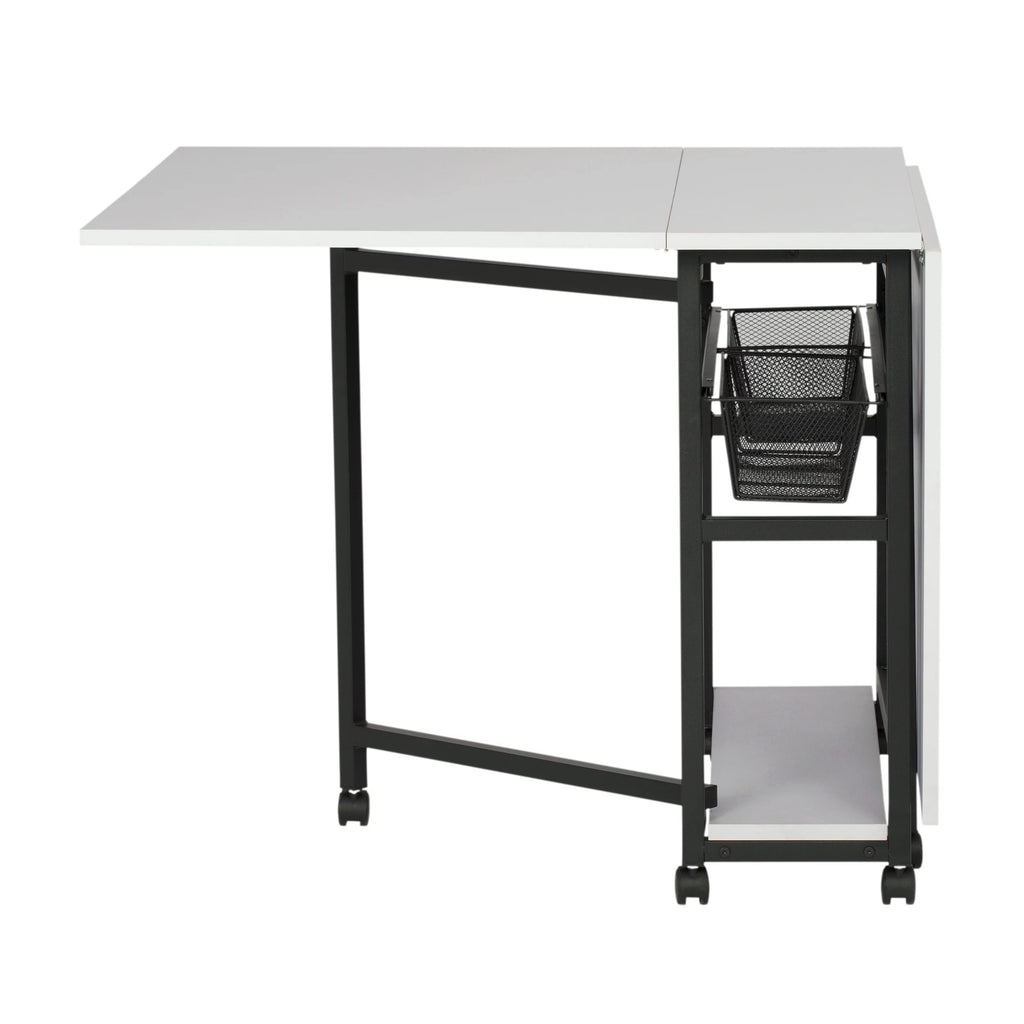 Mobile Fabric Cutting Table with Storage 30" H Q2813