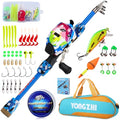 Kids Fishing Rod and Reel Combo with Tackle Bag and Lures R1724