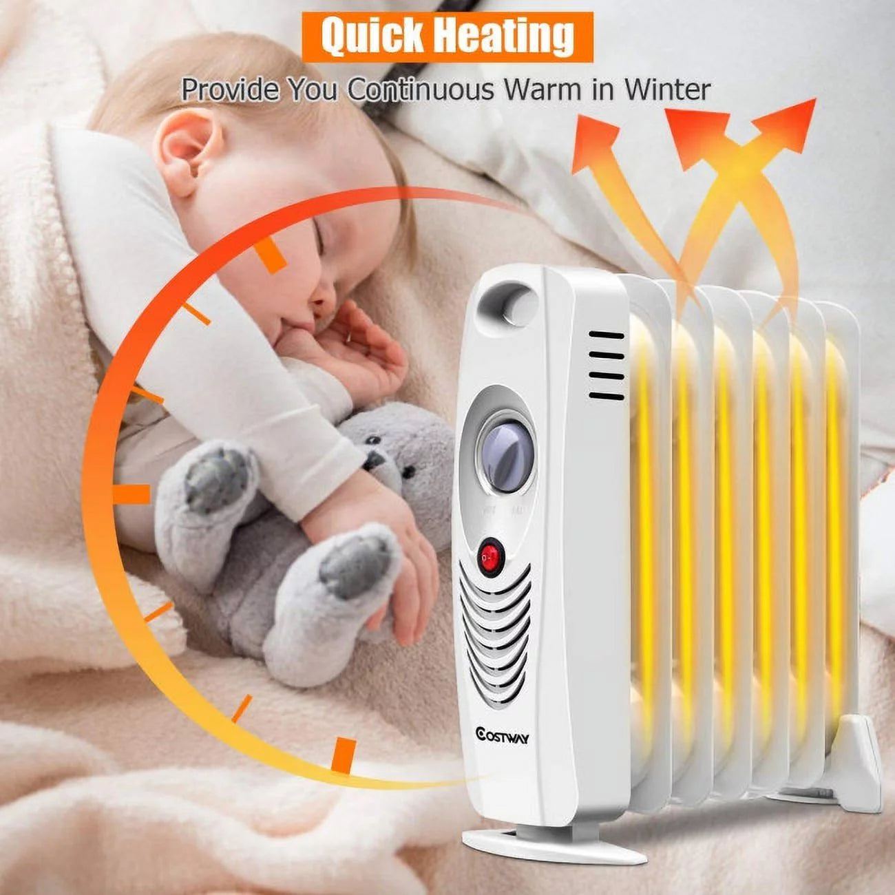 Portable Oil Filled Radiator Heater Y535