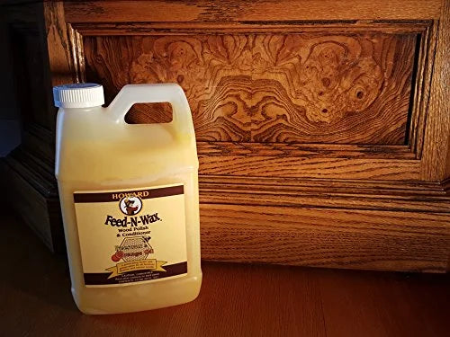 Wood Furniture Polish and Conditioner, Beeswax, 64 oz T5554