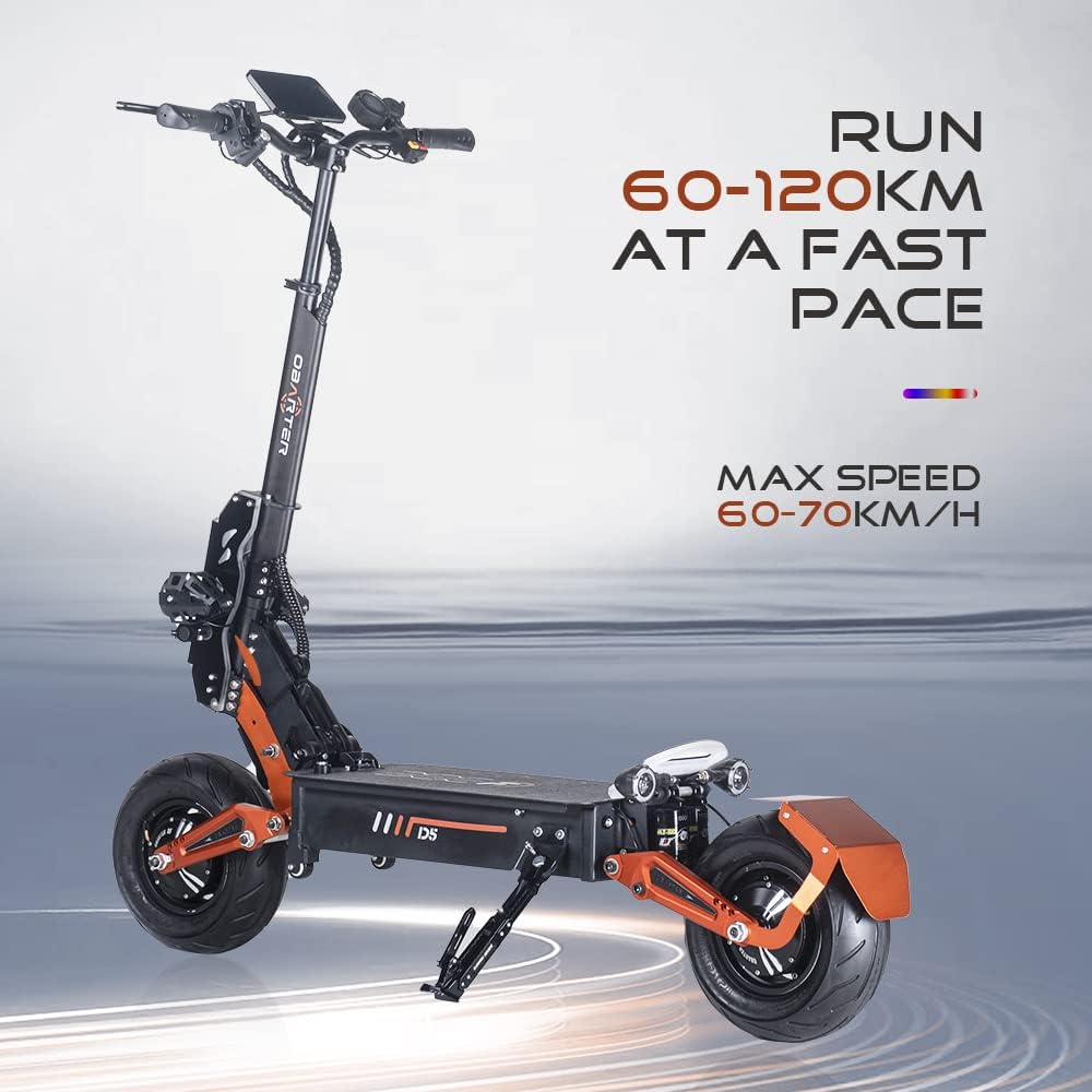 Foldable Electric Scooter with Seat, Dual Motor, Off-Road Tires Z11079