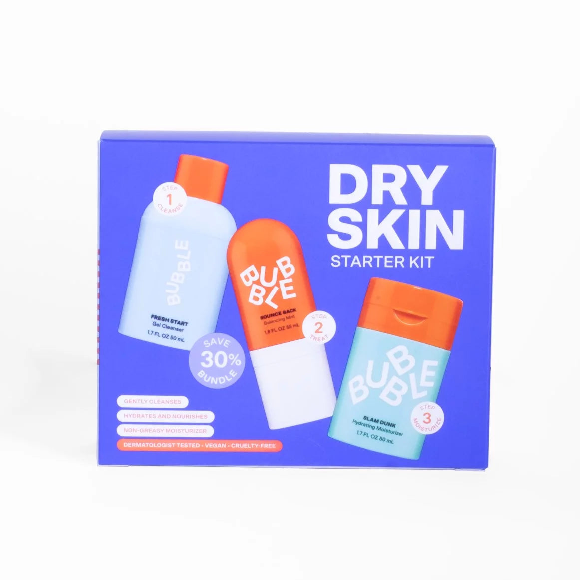 Hydrating Skincare Routine Bundle for Normal to Dry Skin, Set of 3 D8024