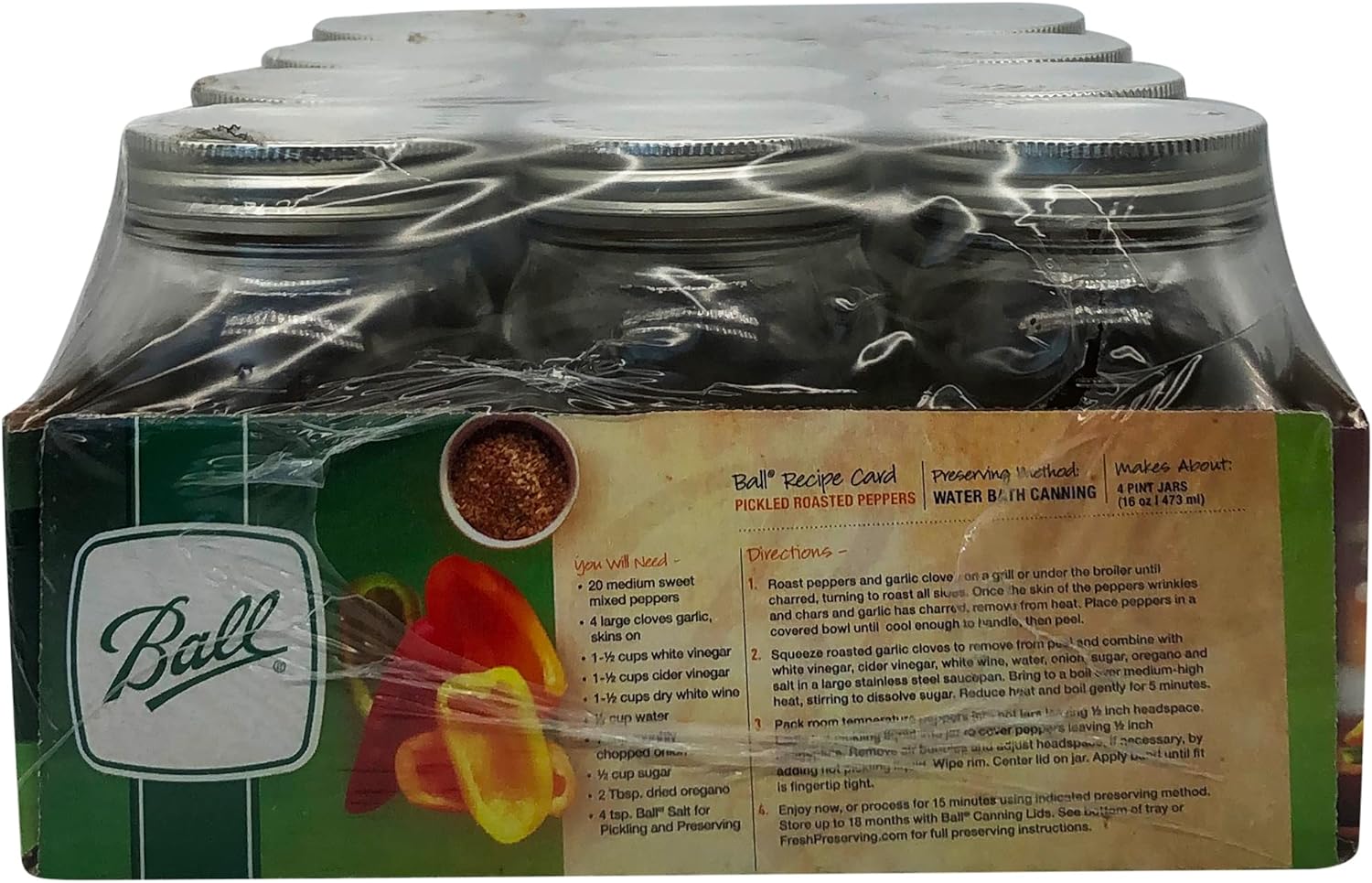 Pint Jar, Regular Mouth, Set of 12 (16 oz) K185438