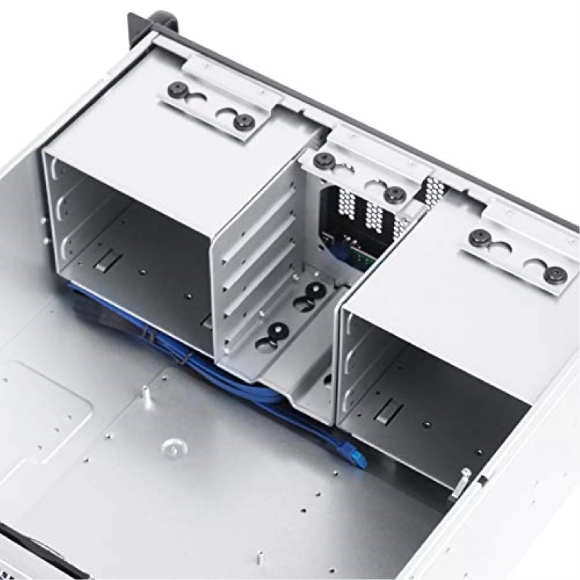Rackmount server chassis with 6x 5.25" and 4x 3.5" drive bays H46128